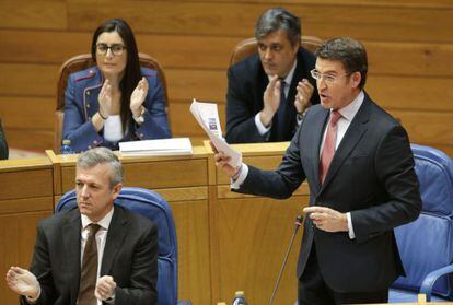 El presidente de la Xunta en el Parlamento 