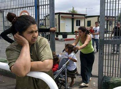 Campamento de inmigrantes gitanos de Via Salone, a las afueras de Roma.