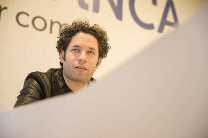 Gustavo Dudamel, esta mañana.