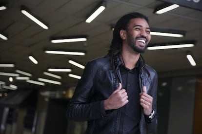 El músico y actor Ibrahim Ahmed, ayer en Madrid.