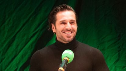 David Bustamante, en la emisión del programa de Cadena Dial 'Atrévete' en Torremolinos (Málaga) en febrero de 2021.