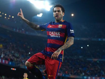 Alves celebra su gol frente al Villanovense. 