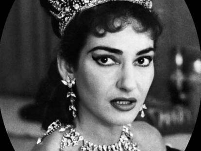 Maria Callas, con las joyas de <i>Tosca./i>