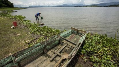 El lago Apan&aacute;s, donde se desarrolla un proyecto para detener la sedimentaci&oacute;n, en Jinoteca (Nicaragua).