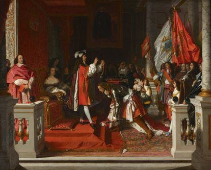Los duques de Alba reabrieron este lunes sus palacios al público. El Palacio de Liria, sin embargo, lo hizo de un modo especial, ya que exhibió 'Felipe V imponiendo el Toisón de Oro al duque de Berwick', la única obra de Ingres situada en España.