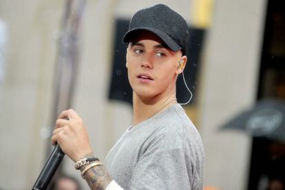 El cantante Justin Bieber.