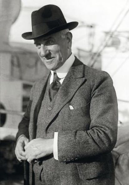 Retrato del filántropo Solomon R. Guggenheim.