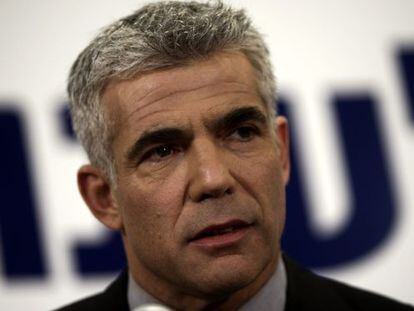 El l&iacute;der del partido Yesh Atid, Yair Lapid, en Tel Aviv.