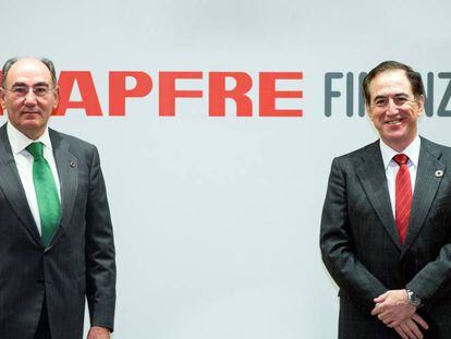 Ignacio Galán, presidente de Iberdrola, y Antonio Huertas, presidente de Mapfre. 