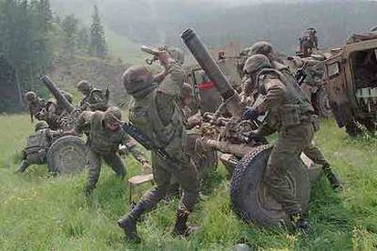 Tropas italianas en el conflicto de Bosnia.