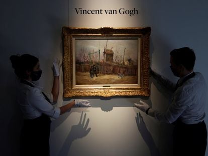 Un cuadro de Vincent Van Gogh subastado en marzo en Sotheby’s que pudo ser adquirido por teléfono, internet o de manera presencial.