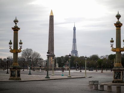Vista de la Plaza de la Concorde, en París (Francia).