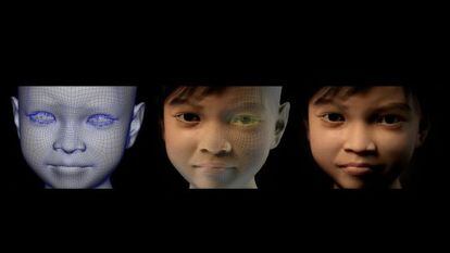 La ONG Terre des Hommes ha creado la imagen de Sweetie, de 10 años y filipina.