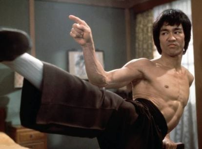 Bruce Lee, poco antes de su muerte.