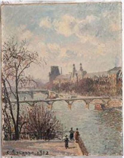 'La Seine vue du Pont-Neuf, au fond le Louvre', de Pissarro.