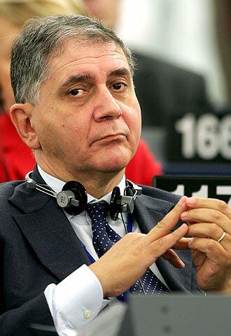 Rocco Buttiglione, el 27 de octubre en el Parlamento Europeo.