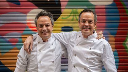 Los chefs del restaurante Cocina Hermanos Torres, Javier y Sergio Torres, que acaban de conseguir su tercera estrella Michelin.