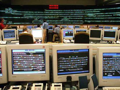 Centro de control del Metro de Madrid.