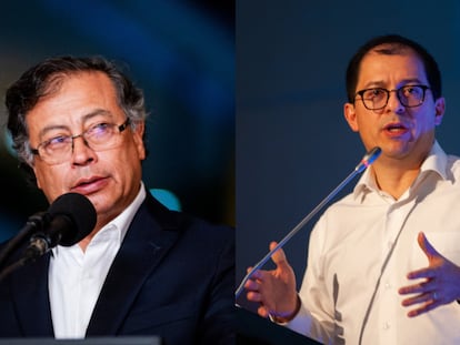El presidente de Colombia, Gustavo Petro y el fiscal general de la Nación, Francisco Barbosa.