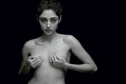 Golshifteh Farahani, en la foto de la polémica, colgada por ella en su Facebook.