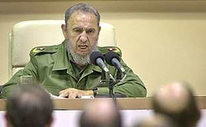 Fidel Castro, durante su conferencia de prensa en La Habana.
