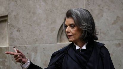 C&aacute;rmen L&uacute;cia Antunes Rocha al asumir la presidencia del Supremo, el pasado septiembre