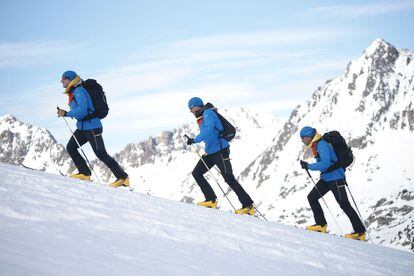 Esquí de travesía en la estación de Grand Valira, en Andorra.