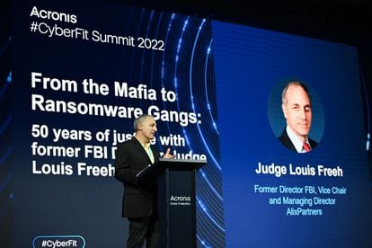 El exdirector del FBI y exjuez federal Louis Joseph Freeh en el evento CyberFit Summit 2022.