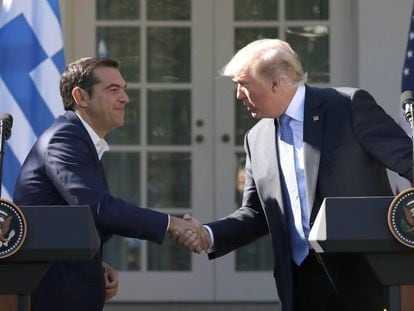 Trump y Tsipras, este martes en la Casa Blanca