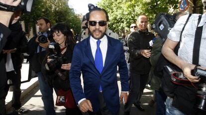 Álvaro Pérez, 'El Bigotes', en una de sus citas ante el juez en el Tribunal Superior de Justicia de Madrid.