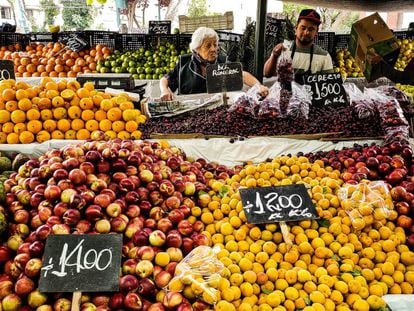 Un mercado de fruta y verdura de Santiago de Chile. 