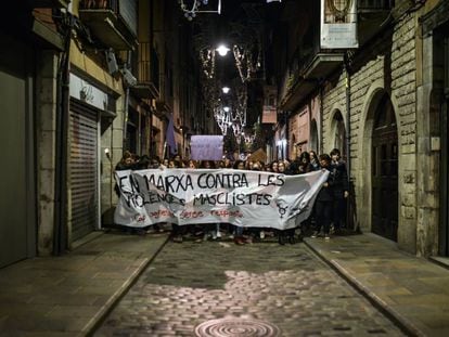 Marcha contra la violencia de género, el 25 de noviembre de 2019 en Girona.