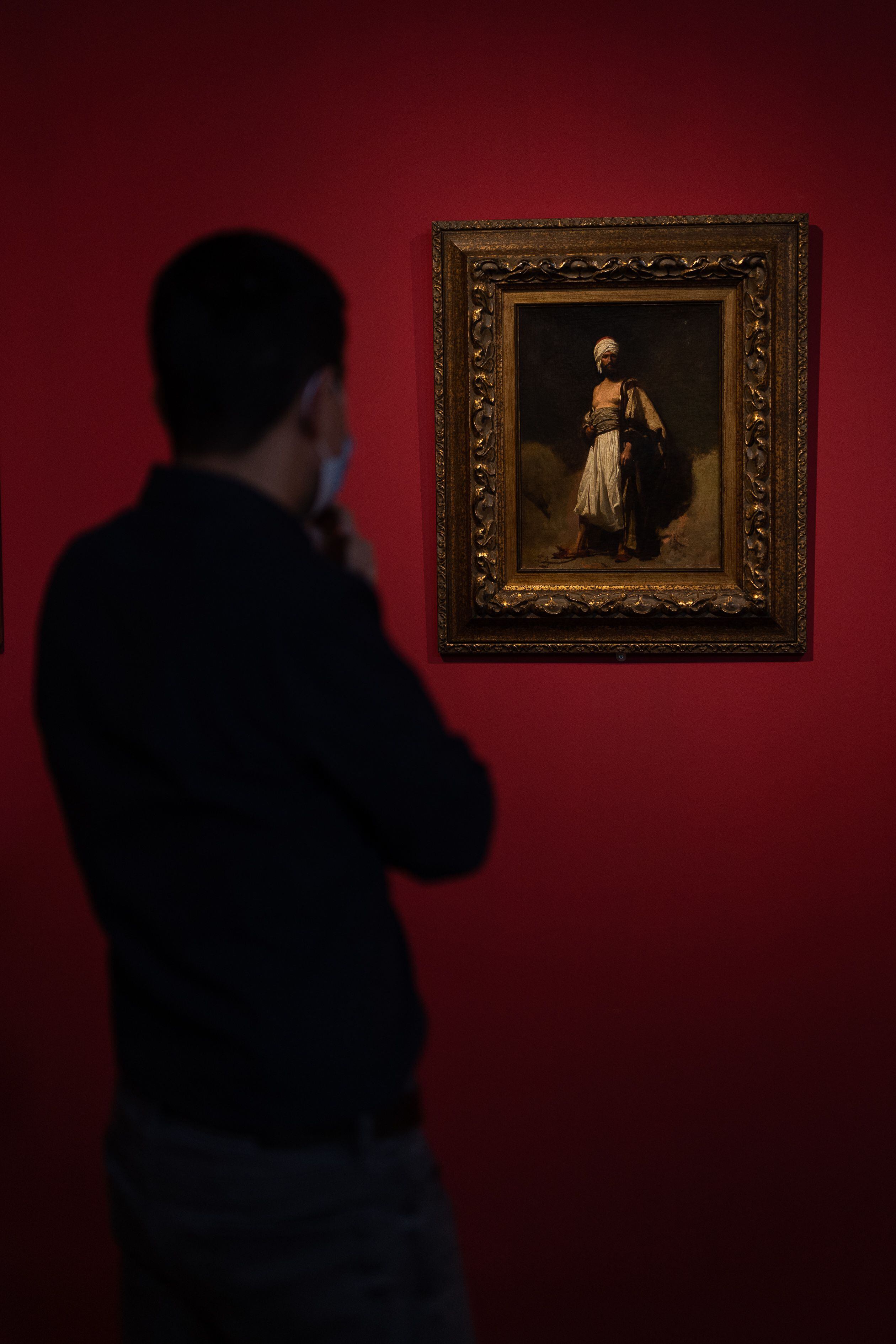 El óleo sobre tela, 'Un marroquí' de Maria Fortuny que se puede ver en la exposición 'Viaje a Oriente' del museo Diocesano de Barcelona. 