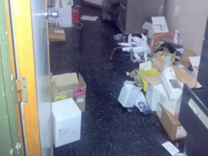 Una de las dependencias del hospital La Fe, en el barrio valenciano de Campanar.