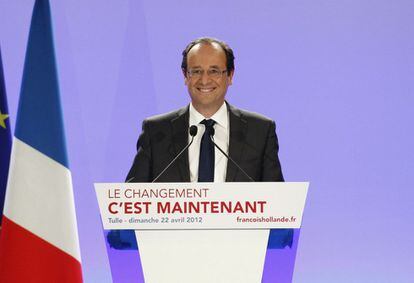 François Hollande se ha mostrado feliz por el resultado obtenido y ha destacado lo negativo de la primera vuelta para Sarkozy: es el primer presidente que no gana en la primera vuelta.