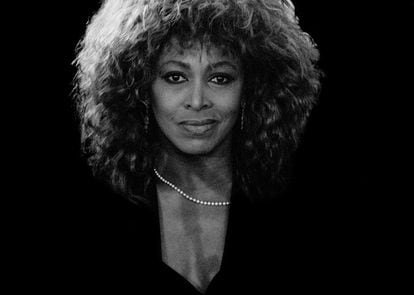 Retrato de Tina Turner, en 1996 en Países Bajos.