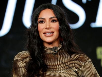 Kim Kardashian, en una charla en Pasadena, California, en enero de 2020.