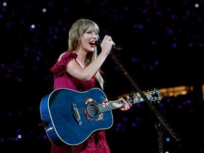 Taylor Swift, durante una actuación en Kansas City, Misuri, el pasado 8 de julio.