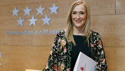 La presidenta de la Comunidad de Madrid, Cristina Cifuentes. 