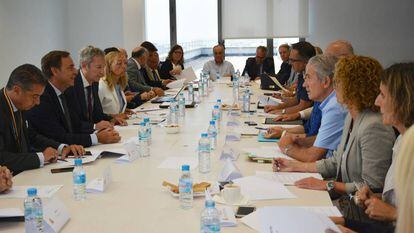 Reunión de coordinación del 'caso idental' en la Audiencia Nacional.