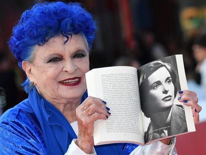 Lucía Bosé durante la presentación de su biografía en Roma este miércoles.