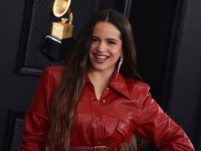 Rosalía, en los premios Grammy del pasado enero en Los Ángeles (EE UU).