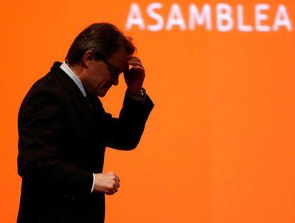 Artur Mas, tras su discurso en el Foro de Marcas en Barcelona