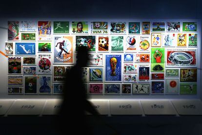 Una de las salas del museo del fútbol de la FIFA en Zúrich