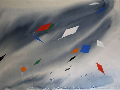 'Volantines de todos colores'. Nemesio Antúnez, 1989.