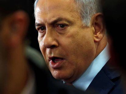 El primer ministro en funciones de Israel, Benjamín Netanyahu.