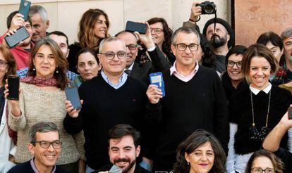 Concentración de periodistas del 'Diario de Mallorca', contra la medida del juez.