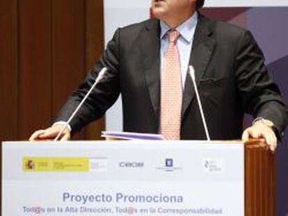 El presidente de CEOE, Juan Rosell.