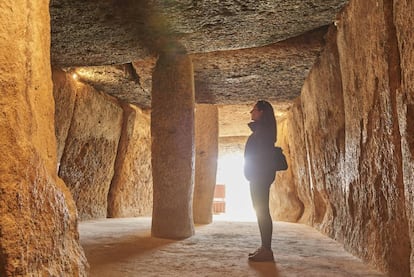 El dolmen de Menga, en Antequera (Málaga).