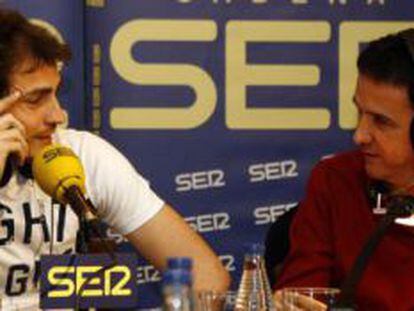 Iker Casillas, durante su entrevista en la Ser.